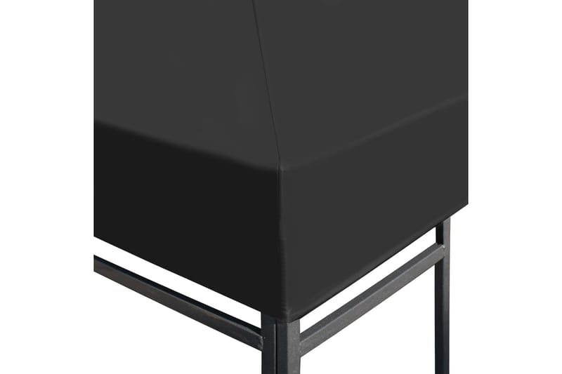 Toppduk til paviljong 310 g/m² 3x3 m grå - Hagemøbler - Solbeskyttelse - Paviljonger - Paviljongtak