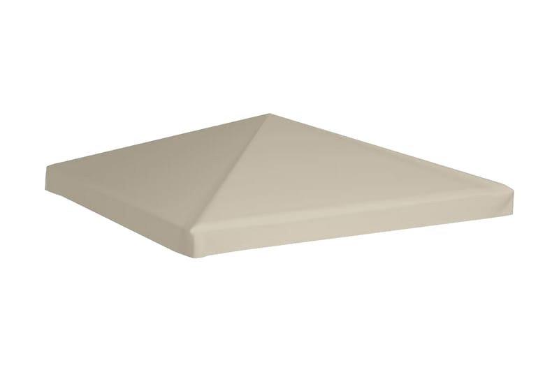 Toppduk til paviljong 310 g/m² 3x3 m beige - Hagemøbler - Solbeskyttelse - Paviljonger - Paviljongtak