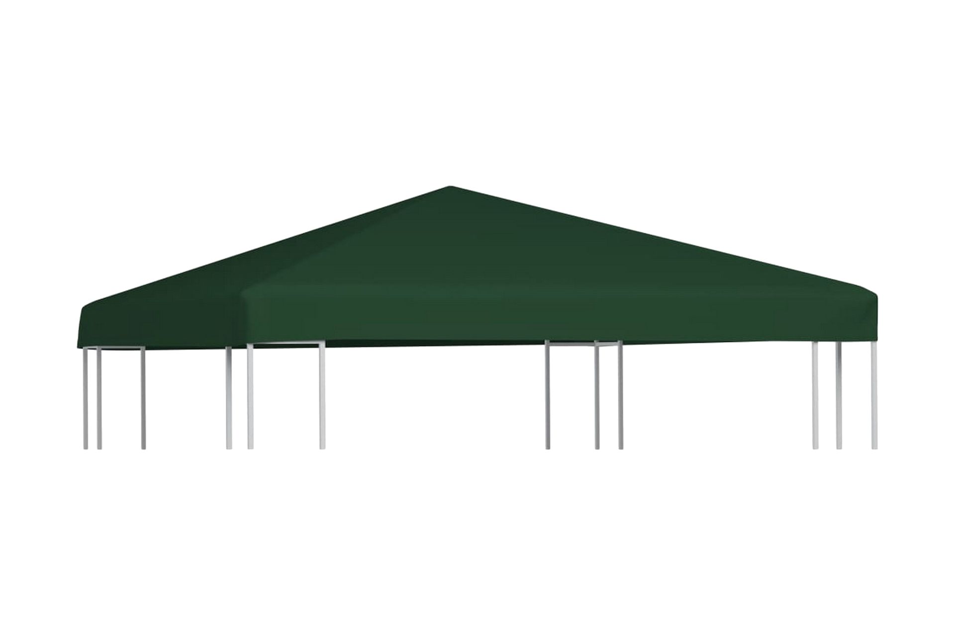 Toppduk til paviljong 310 g/m² 3x3 m grønn - Hagemøbler - Solbeskyttelse - Paviljonger - Paviljongtak