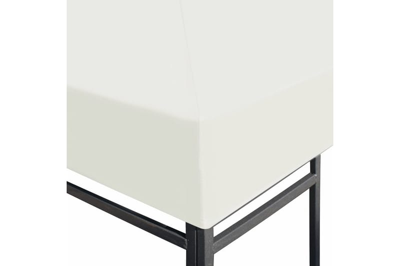 Toppduk til paviljong 310 g/m² 3x3 m kremhvit - Hagemøbler - Solbeskyttelse - Paviljonger - Paviljongtak