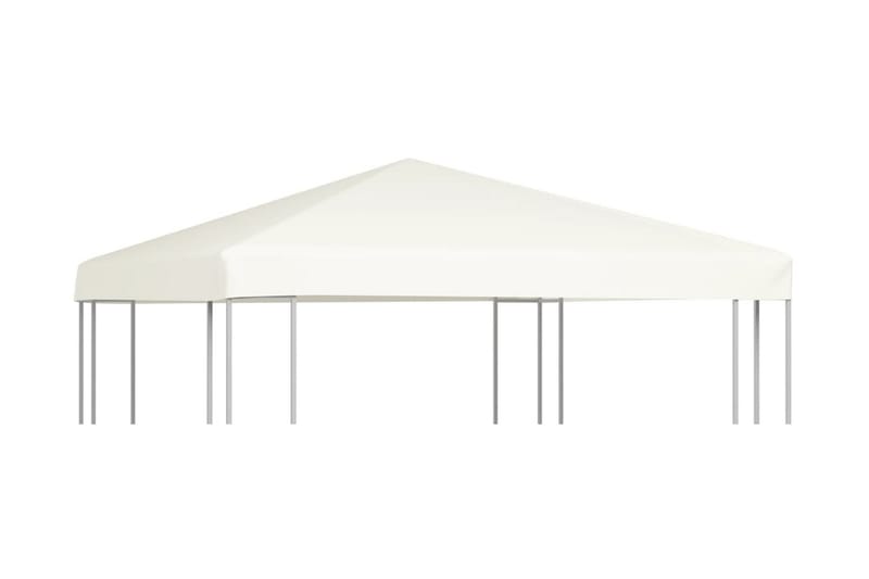 Toppduk til paviljong 310 g/m² 3x3 m kremhvit - Hagemøbler - Solbeskyttelse - Paviljonger - Paviljongtak