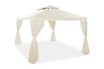 Bermuda Vegger til Paviljong 3x4 m - Offwhite - Hagemøbler - Solbeskyttelse - Paviljonger - Paviljongvegger