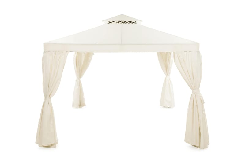 Bermuda Vegger til Paviljong 3x4 m - Offwhite - Hagemøbler - Solbeskyttelse - Paviljonger - Paviljongvegger