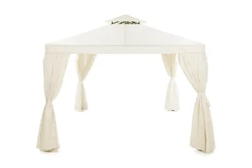 Bermuda Vegger til Paviljong 3x4 m - Offwhite - Hagemøbler - Solbeskyttelse - Paviljonger - Paviljongvegger