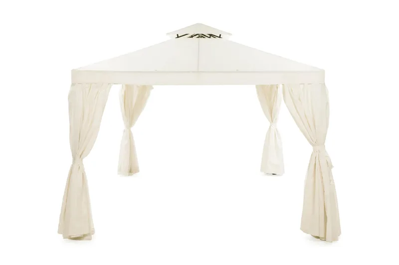 Bermuda Vegger til Paviljong 3x4 m - Offwhite - Hagemøbler - Solbeskyttelse - Paviljonger - Paviljongvegger