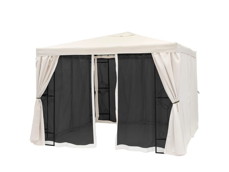 Hillerstorp myggnett til paviljong de Luxe 3x3 m - Beige - Hagemøbler - Solbeskyttelse - Paviljonger - Paviljongvegger