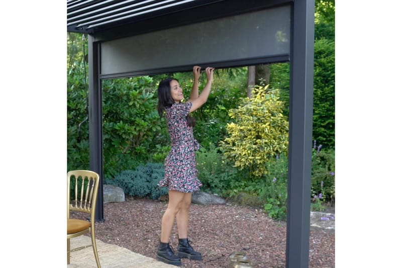 Mirador Alasvedettävä paviljongin seinä 3m Grå, undefined