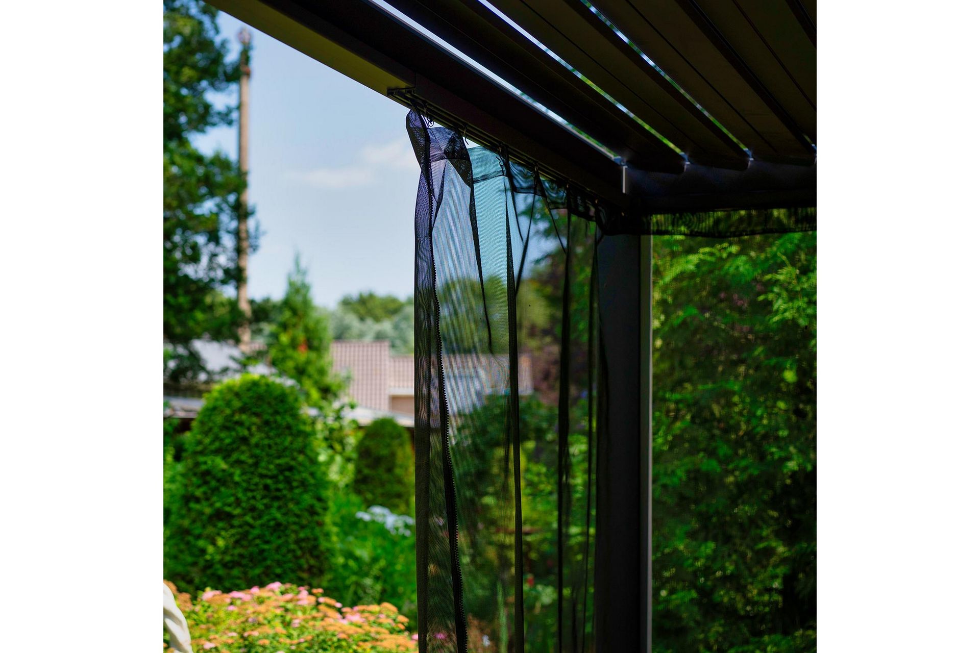 Myggnett til Pavilion Mirador 4 stk Sort - Hagemøbler - Solbeskyttelse - Paviljonger - Paviljongvegger