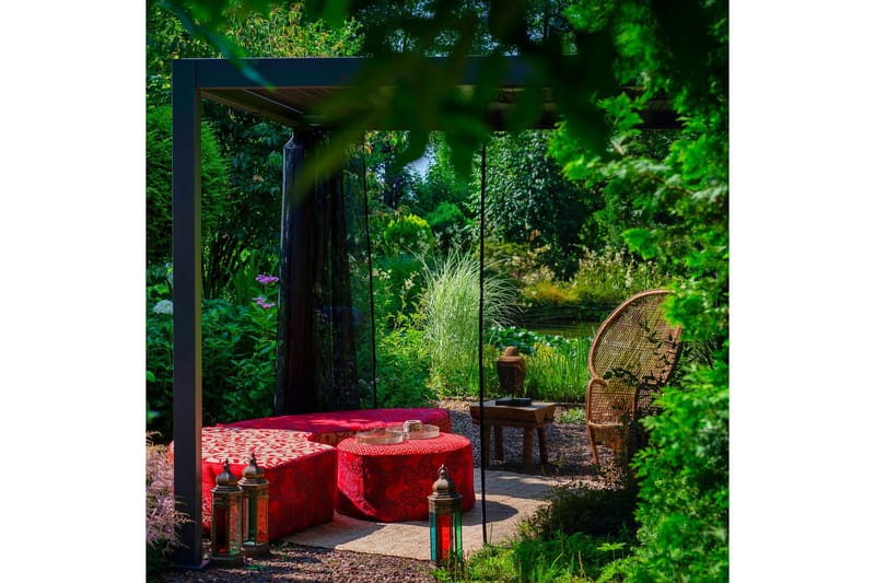 Myggnett til Pavilion Mirador 4 stk Sort - Hagemøbler - Solbeskyttelse - Paviljonger - Paviljongvegger