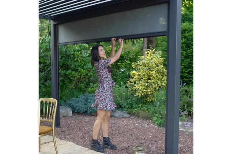 Rullegardin Paviljong vegg MiradorR 3m Grå, undefined