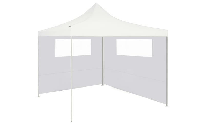 Sidevegger til paviljong med vinduer 2 stk hvit - Hvit - Hagemøbler - Solbeskyttelse - Paviljonger - Paviljongvegger