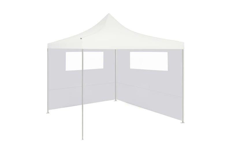 Sidevegger til paviljong med vinduer 2 stk hvit - Hvit - Hagemøbler - Solbeskyttelse - Paviljonger - Paviljongvegger