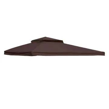 Roof Cover for Gazebo HOME4YOU - Brun - Hagemøbler - Solbeskyttelse - Paviljonger - Paviljongtak