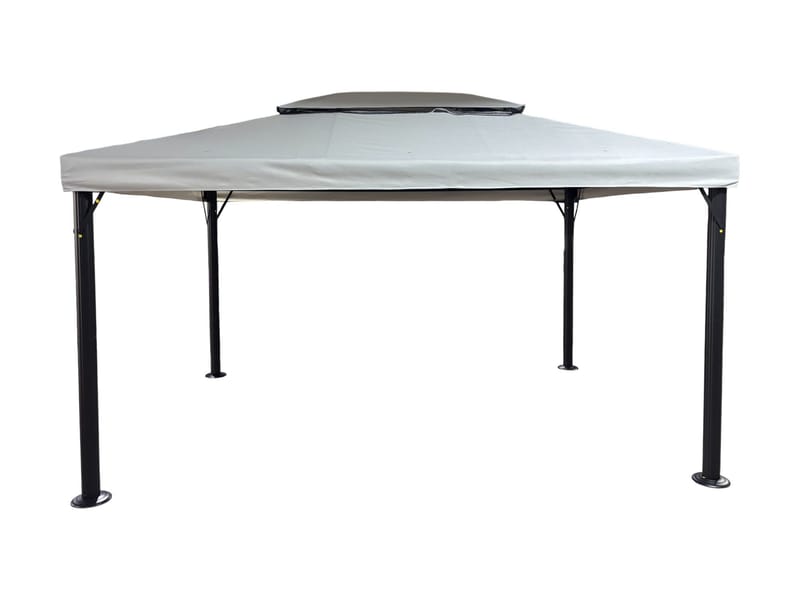 SUNSET Paviljong 3×4 m - Grå - Hagemøbler - Solbeskyttelse - Paviljonger - Komplett paviljong