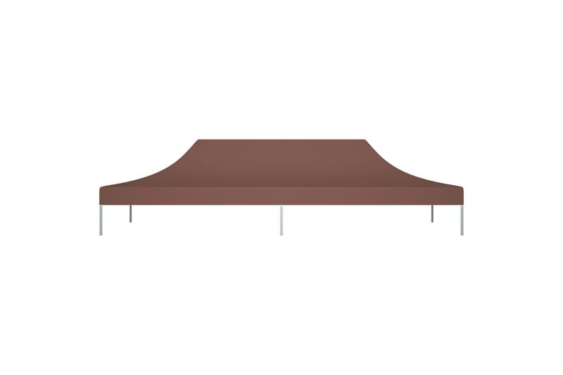 Teltduk for festtelt 6x3 m brun 270 g/m² - Brun - Paviljongtak
