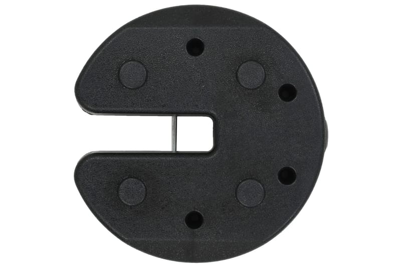 Vektplater for lysthus 4 stk svart 220x30 mm betong - Hagemøbler - Solbeskyttelse - Paviljonger