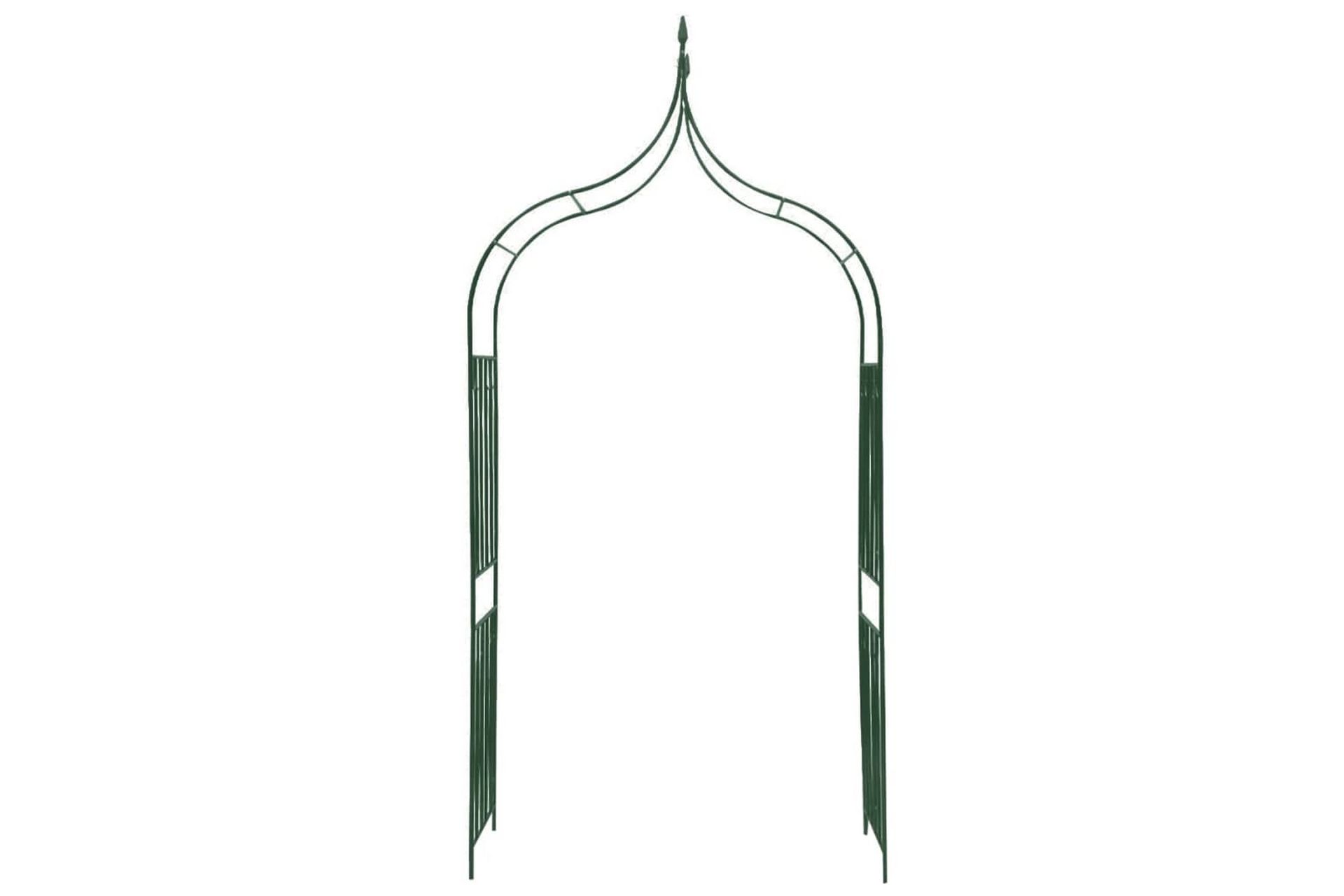 Hagebue med piggdesign for klatreplanter mørkegrønn - grønn - Hagemøbler - Solbeskyttelse - Pergola