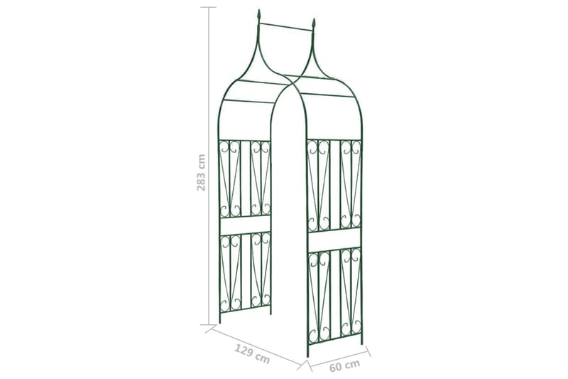 Hagebue med piggdesign for klatreplanter mørkegrønn - grønn - Hagemøbler - Solbeskyttelse - Pergola