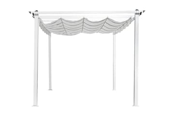 Lazio Perola - Hvit - Hagemøbler - Solbeskyttelse - Pergola