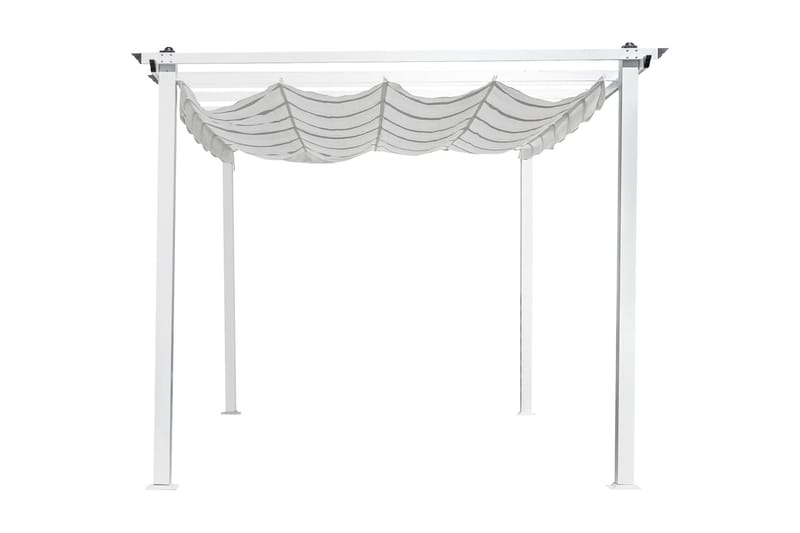 Lazio Perola - Hvit - Hagemøbler - Solbeskyttelse - Pergola