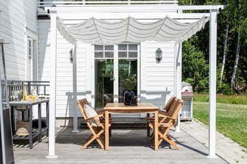 Lazio Perola - Hvit - Hagemøbler - Solbeskyttelse - Pergola