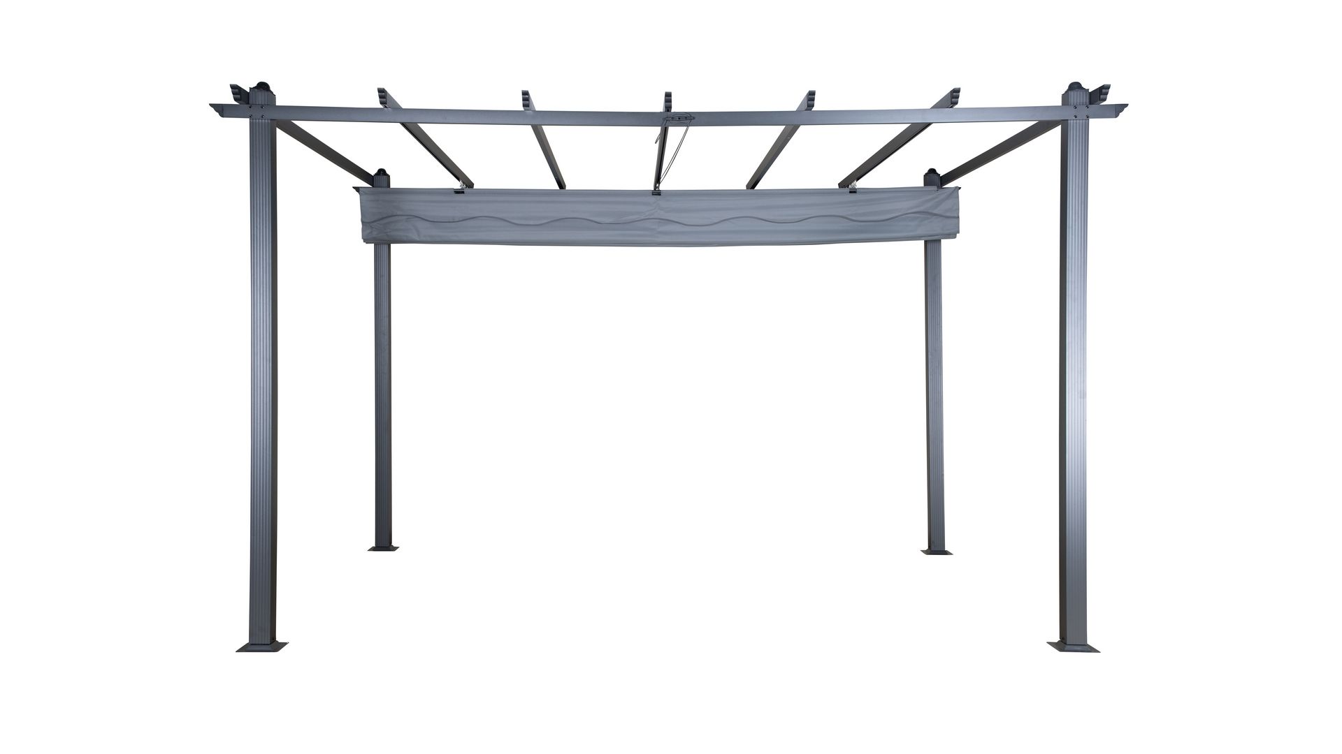 Lazio Pergola 295x395 cm - Svart/Grå - Hagemøbler - Solbeskyttelse - Pergola