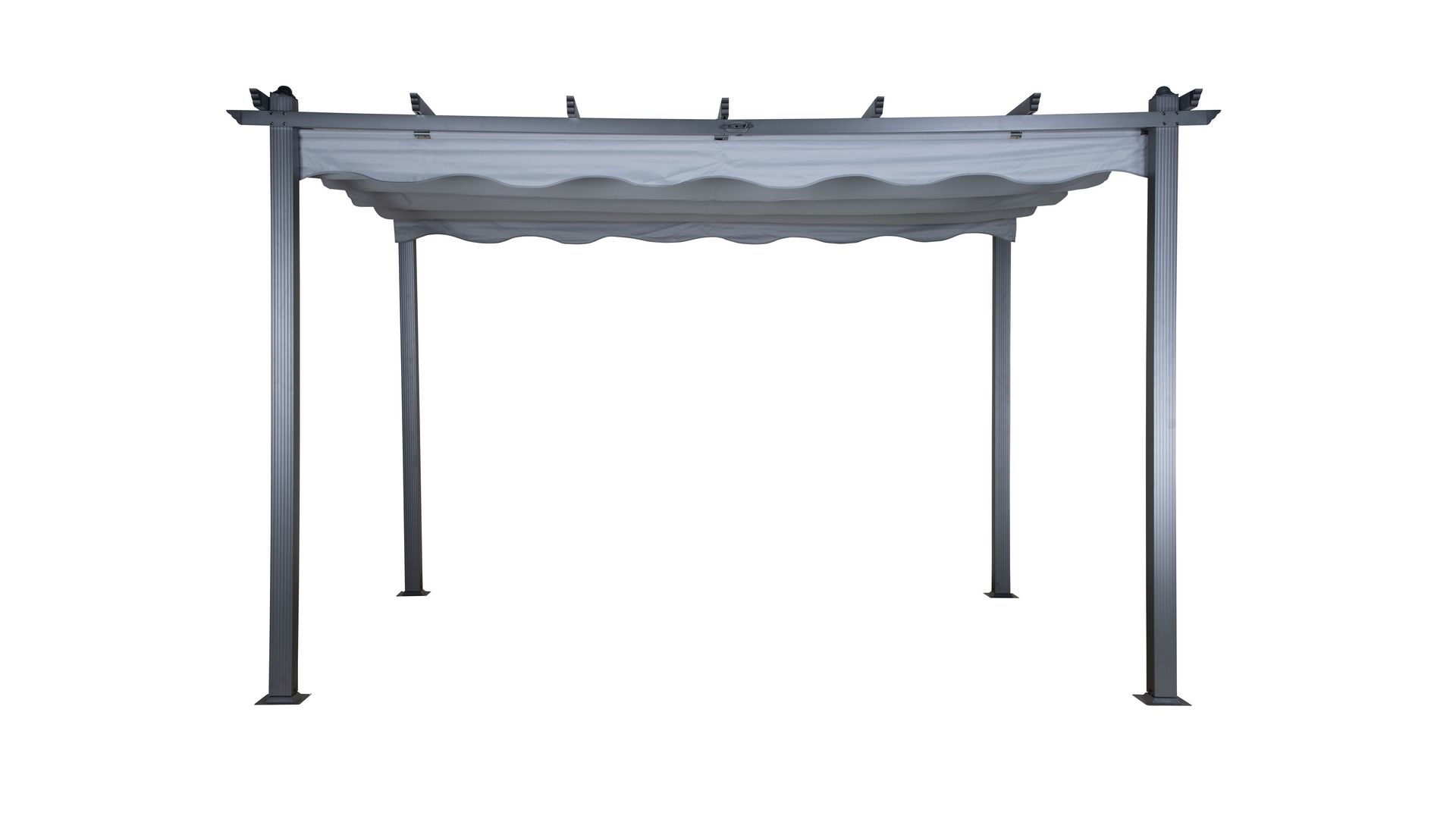 Lazio Pergola 295x395 cm - Svart/Grå - Hagemøbler - Solbeskyttelse - Pergola