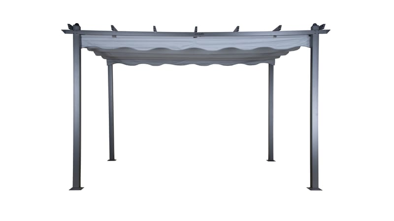 Lazio Pergola 295x395 cm - Svart/Grå - Hagemøbler - Solbeskyttelse - Pergola