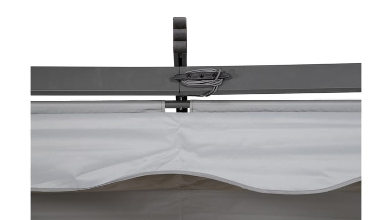 Lazio Pergola 295x395 cm - Svart/Grå - Hagemøbler - Solbeskyttelse - Pergola