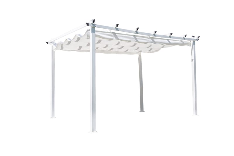 Lazio Pergola 348 cm - Hvit - Hagemøbler - Solbeskyttelse - Pergola