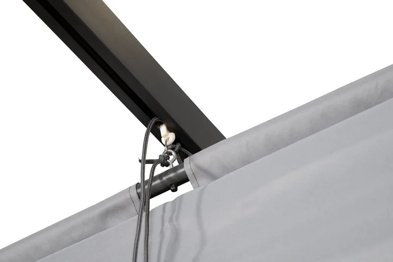 Lazio Pergola 295x395 cm - Svart/Grå - Hagemøbler - Solbeskyttelse - Pergola