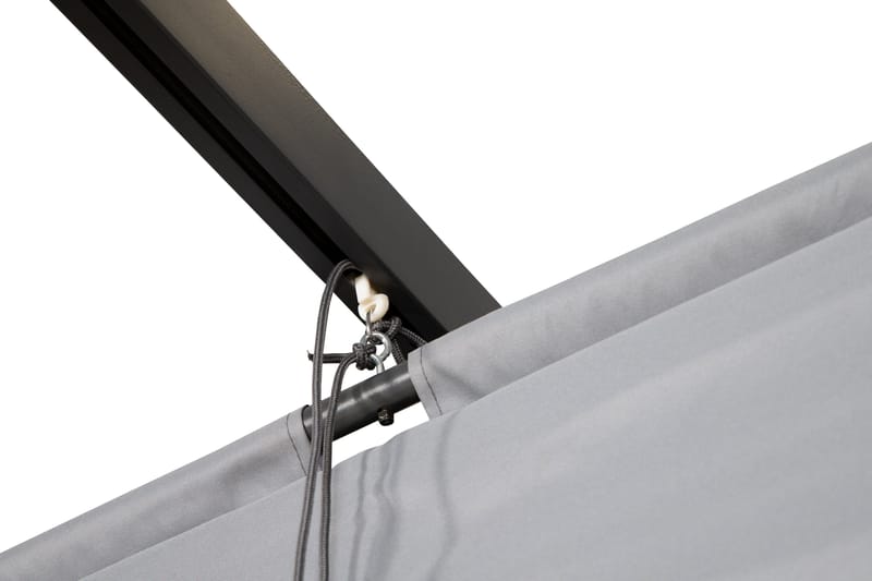 Lazio Pergola 295x395 cm - Svart/Grå - Hagemøbler - Solbeskyttelse - Pergola