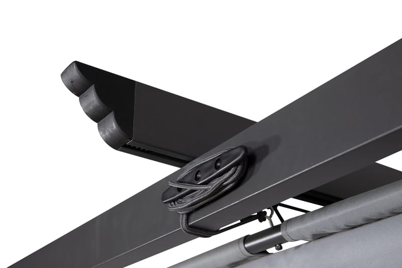 Lazio Pergola 295x395 cm - Svart/Grå - Hagemøbler - Solbeskyttelse - Pergola