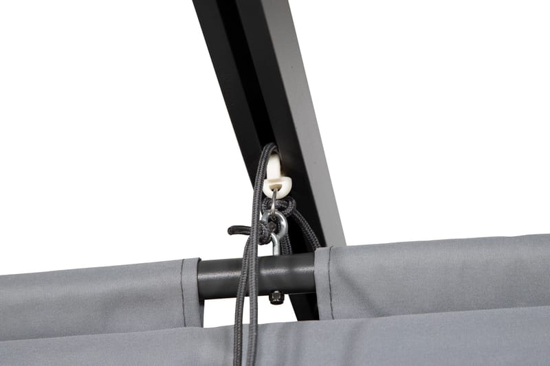 Lazio Pergola 295x395 cm - Svart/Grå - Hagemøbler - Solbeskyttelse - Pergola