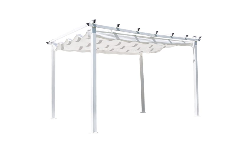 Lazio Pergola 348 cm - Hvit - Hagemøbler - Solbeskyttelse - Pergola