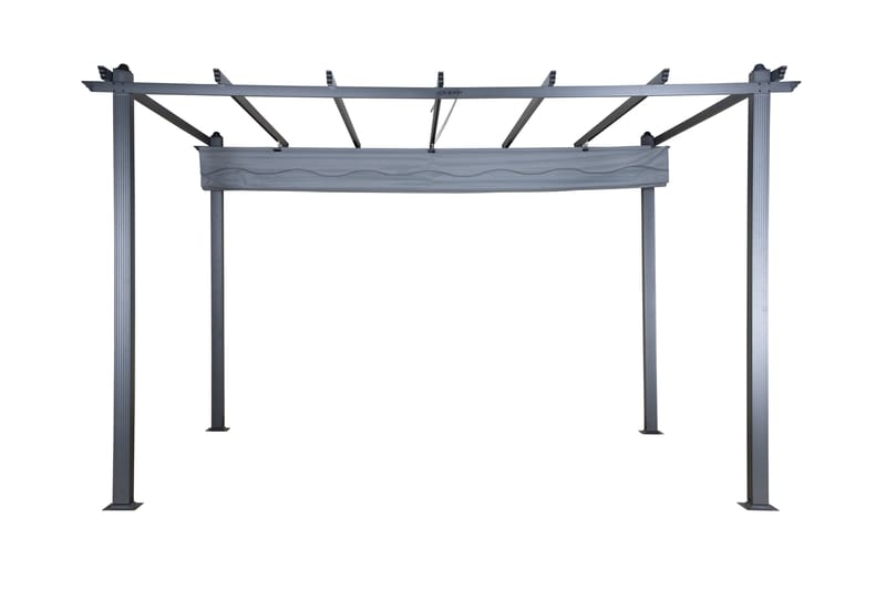 Lazio Pergola 295x395 cm - Svart/Grå - Hagemøbler - Solbeskyttelse - Pergola