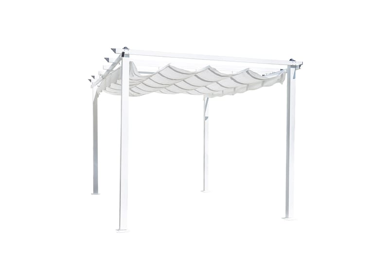 Lazio Pergola 348 cm - Hvit - Hagemøbler - Solbeskyttelse - Pergola