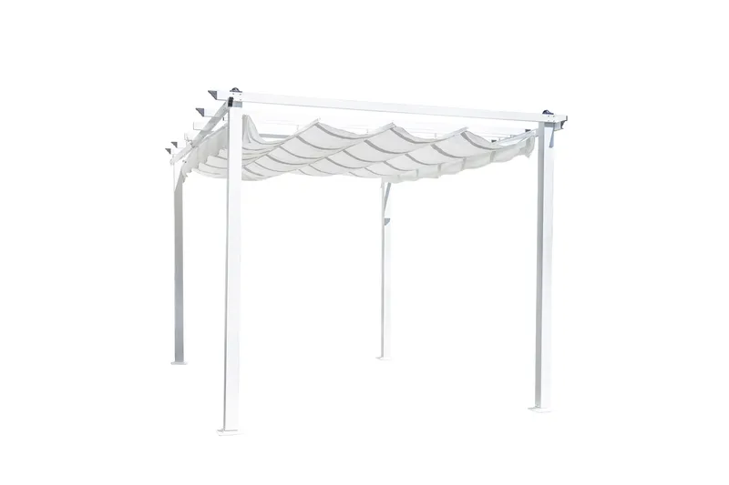 Lazio Pergola 348 cm - Hvit - Hagemøbler - Solbeskyttelse - Pergola