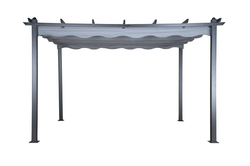 Lazio Pergola 295x395 cm - Svart/Grå - Hagemøbler - Solbeskyttelse - Pergola