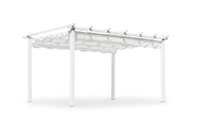 Pergola Hillerstorp Skanör 300 x 400 cm - Hvit - Hagemøbler - Solbeskyttelse - Pergola