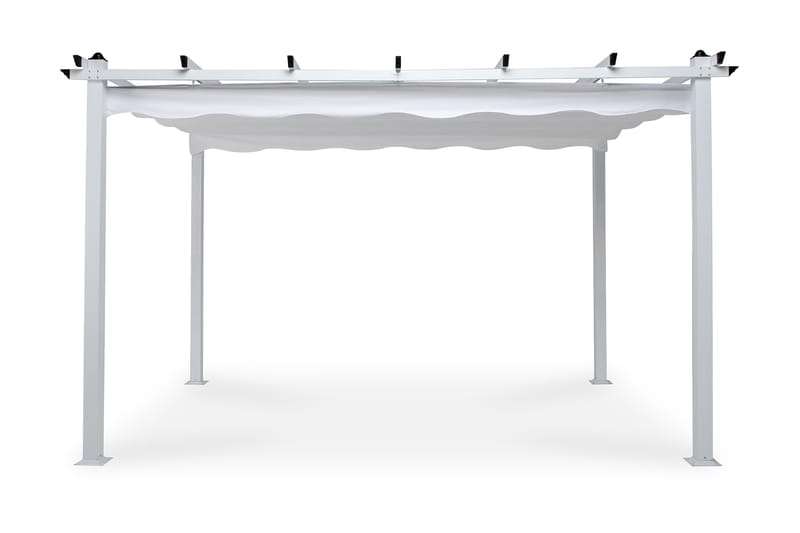 Pergola med Sammenleggbart Tak 395x295x245 - 2,95x3,95m - Hagemøbler - Solbeskyttelse - Pergola