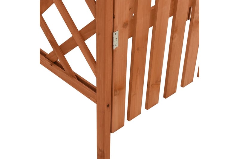 Pergola med port 116x40x204 cm heltre gran - Brun - Hagemøbler - Solbeskyttelse - Pergola