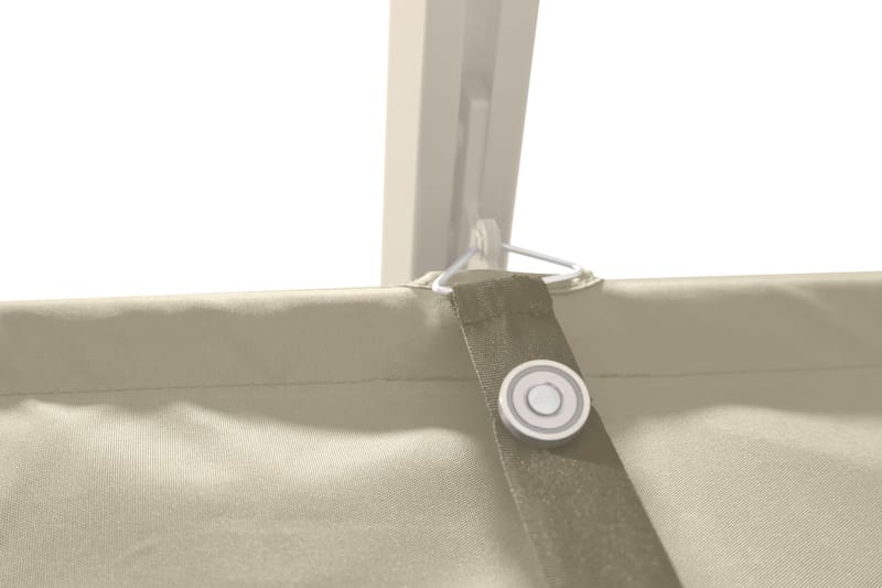 Porto stor pergola 4x3 m i aluminium med tak - Beige - Hagemøbler - Solbeskyttelse - Pergola