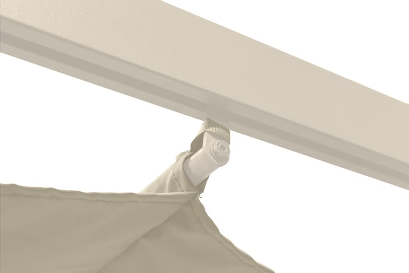 Porto Pergola 3x3 m - Beige - Hagemøbler - Solbeskyttelse - Pergola