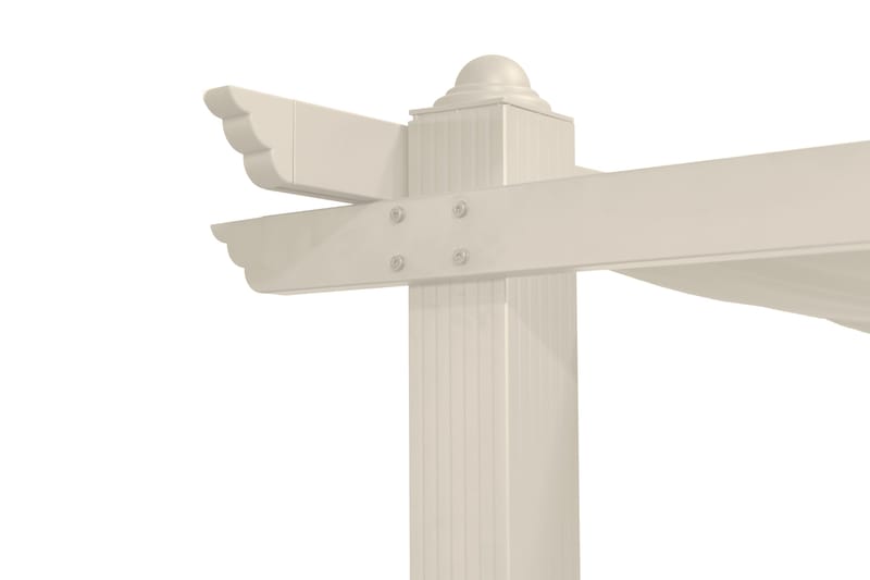 Porto Pergola 3x3 m - Beige - Hagemøbler - Solbeskyttelse - Pergola