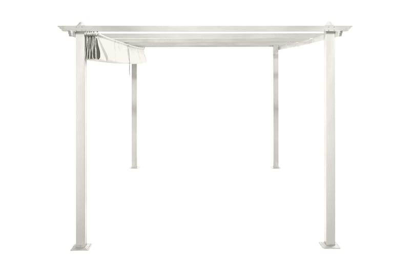 Porto Pergola 4x3 m - Hvit - Hagemøbler - Solbeskyttelse - Pergola