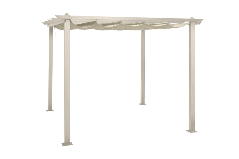 Porto Pergola 3x3 m - Beige - Hagemøbler - Solbeskyttelse - Pergola