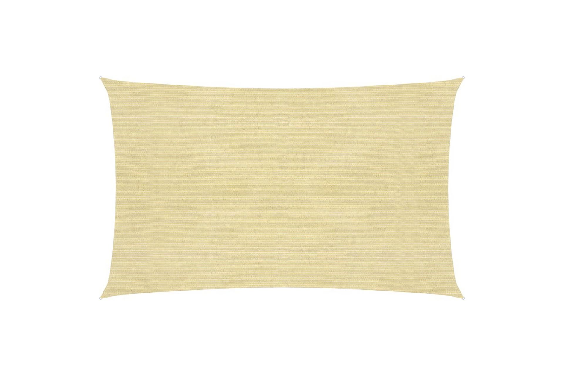 Solseil 160 g/m² beige 2,5x5 m HDPE - Beige - Hagemøbler - Solbeskyttelse - Solseil