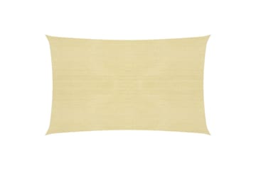 Solseil 160 g/m² beige 2,5x5 m HDPE - Beige - Hagemøbler - Solbeskyttelse - Solseil