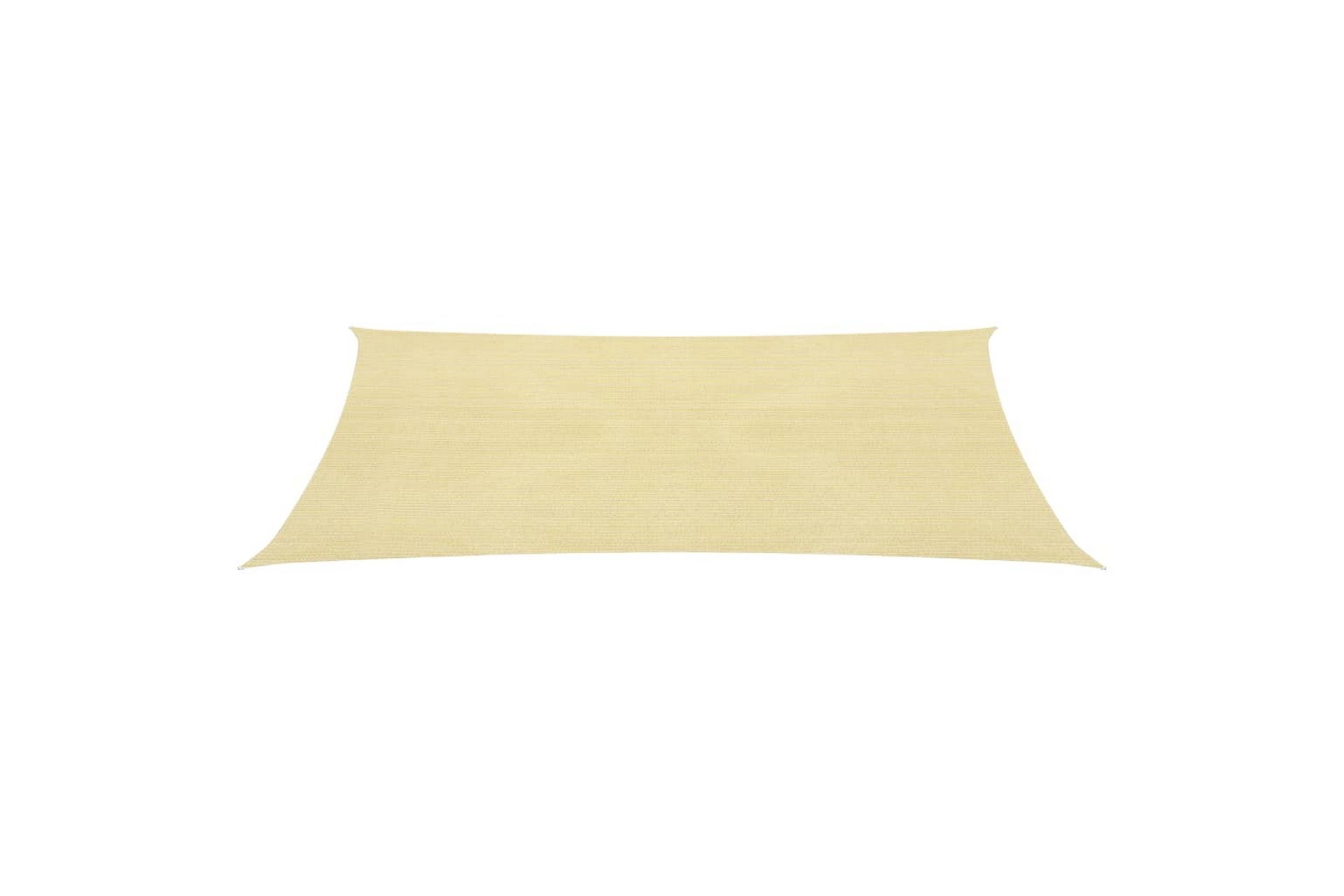 Solseil 160 g/m² beige 2,5x5 m HDPE - Beige - Hagemøbler - Solbeskyttelse - Solseil